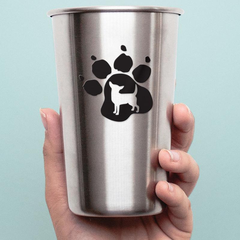 Transparent Decal Stickers Of Chihuahua  Premium Waterproof Vinyl Decal Stickers For Laptop Phone Accessory Helmet Car Window Mug Tuber Cup Door Wall Decoration