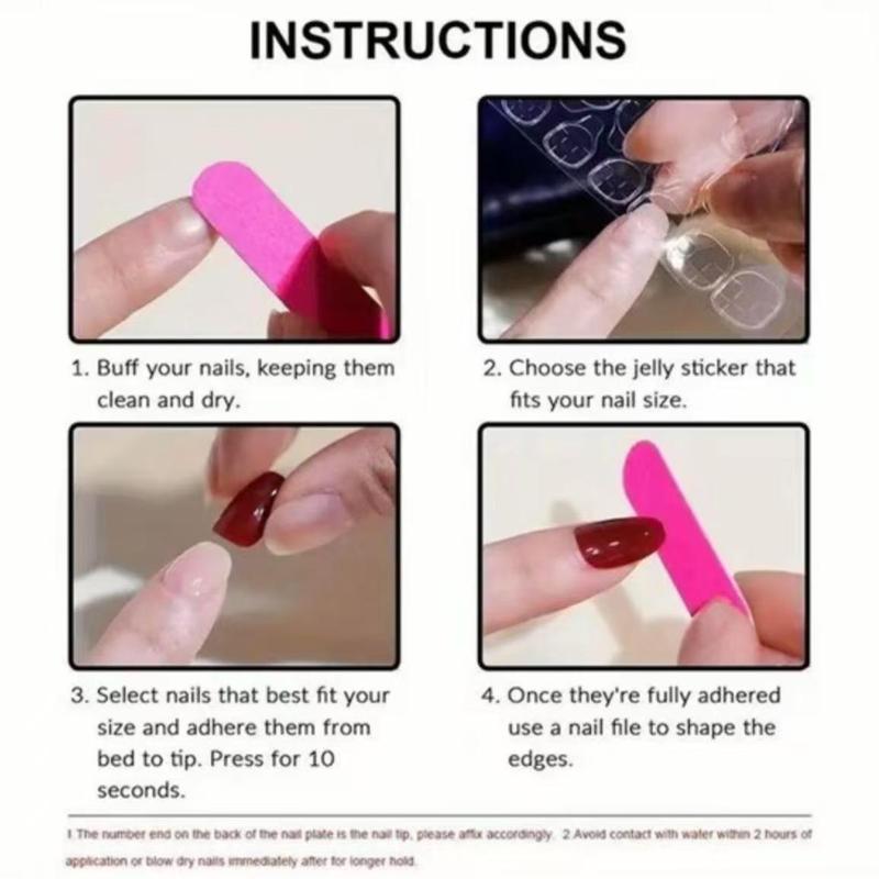 .DP.7494.Hand-painted fresh style wearable nails