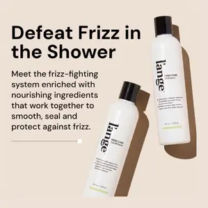 L'ANGE HAIR - Frizz Care Sulfate-Free Shampoo and Conditioner Set - Argan Oil, Hyaluronic Acid & Keratin Cleansing Protein Strengthening Shampoo & Moisturizer for Frizz Control, Shine, Humidity Resistance