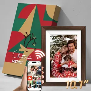 【New Year Gift】Thanksgiving & Christmas Gift 10.1'' WiFi Digital Picture Frame 32GB Memory, HD IPS Touch Screen, biu Frame App, Easy Setup, Share Photos or Videos Anywhere