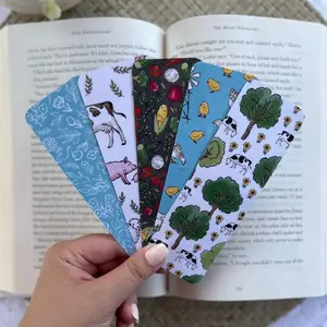 Farm Animals Bookmark | Cow Bookmark | Chicken Bookmark | Animal Bookmark | Cardstock Bookmarks | Laminated | Gift for Book Lover | Handmade Bookmark | Gift for Her | Tassel Bookmark | Sunset Bookmark | Sunrise Bookmark | Flower Bookmark cute bookmarks