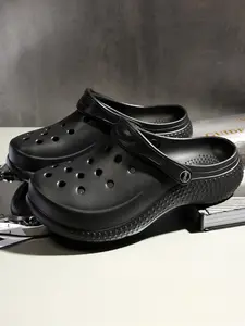 Men's Casual Plain Color Slides, Soft Comfortable Non-slip Slippers, Summer Beach Slippers, Outdoor Home Slippers, Footwear