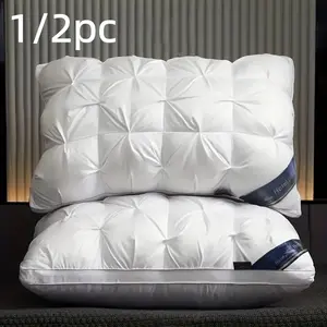 Hotel Series Sleep Bed Pillow Set, Large 2 Pack, Side Sleeper & Back Sleeper Pillows, Ultra Soft Down Alternative Microfiber Fill, 48x74 Cm