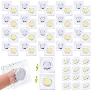 32 Pairs 1.18 Inch Invisible  Sew  Snap,PVC   Closures Fastener Snaps Buttons for Purses Handbag Clothing DIY Crafts