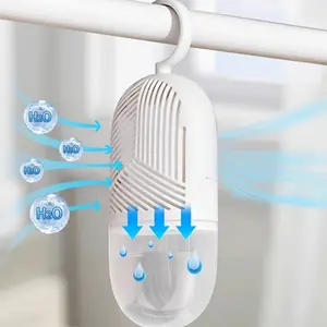 14pcs Hanging Dehumidifier Set with Hooks, Includes 4 Reusable Dehumidifiers and 10 Replacement Moisture Absorber Packs, No Electricity Required, Ideal for Bedroom Bathroom and Closet, Long Lasting Dampness Control Gift