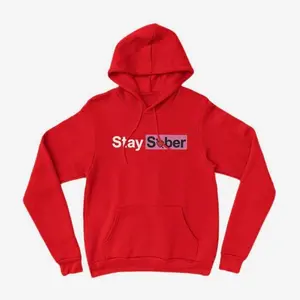D'Aydrian Harding Stay Sober Hoodie, Valentine's Day BGB Merch, Cupid Heart Graphic Pullover, Unisex Streetwear