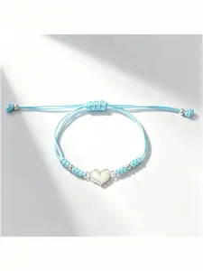 2026 New Glowing Heart Bracelet, Adjustable Night Light Rope, Perfect Gift for Couples, Friends, Besties, Available in 1 Piece or 4 Pieces