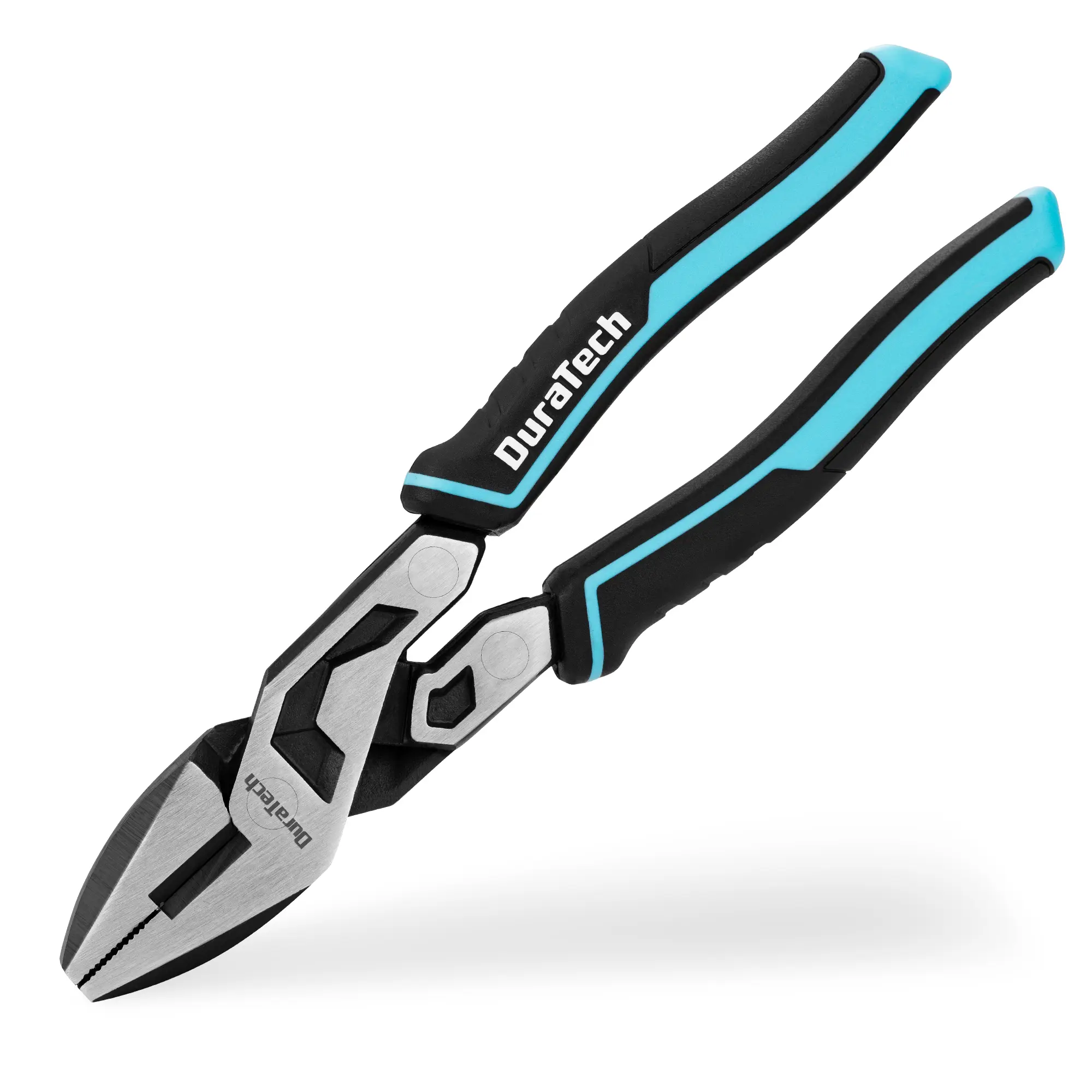 #fathersdaygift DURATECH 8-Inch Compound Lineman's Pliers, Gen 2 Dual Pivot High-Leverage Design for Ultra Labor-Saving, CR-V Steel Linesman Pliers with Wire Cutter & TPR Grip