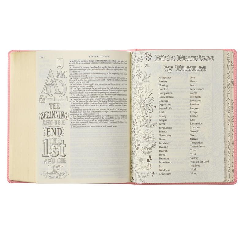 KJV My Promise Bible Pink Hardcover Faux Leather king james pink  bible imitation leather
