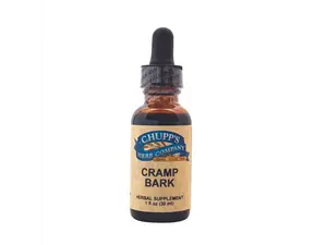 Chupp's Herb Company Cramp Bark Herbal Supplement 1 fl oz Natural Remedy for Muscle Relaxation & Antispasmodic Effects
