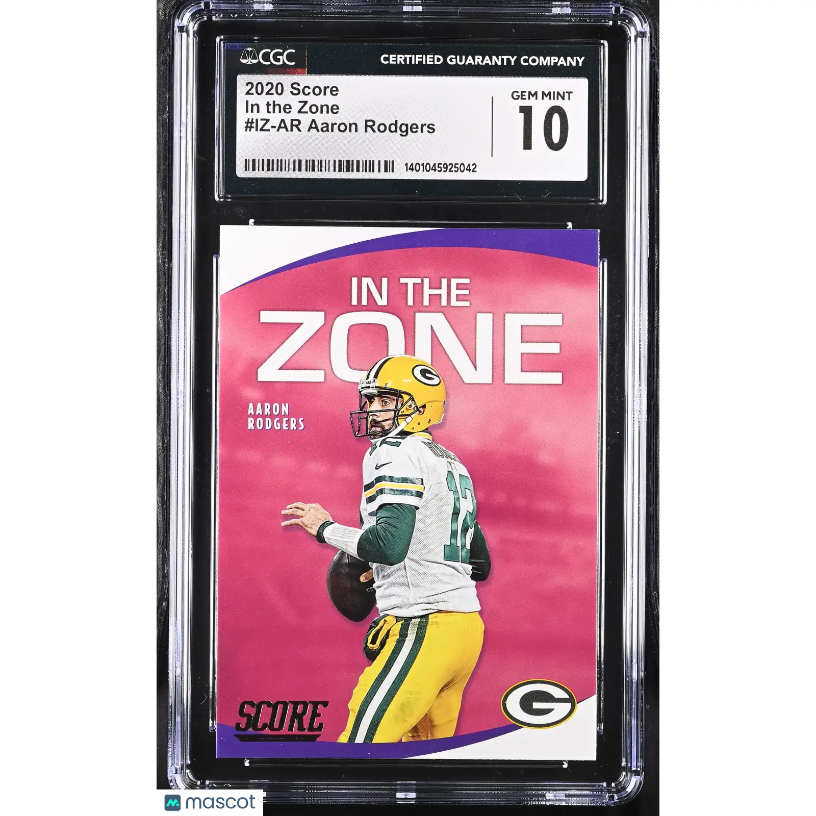 Aaron Rodgers CGC 2020 Score #IZ AR Football 10