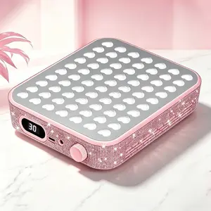 Powerful Nail Dust Collector, 40W 450Pa Suction, 42 Adjustable Speed Levels with LED Display, Rhinestone-Embedded Design, Low Noise, Professional for Nail Salons, Nail Schools & Home Use, Nail Care, Manicure