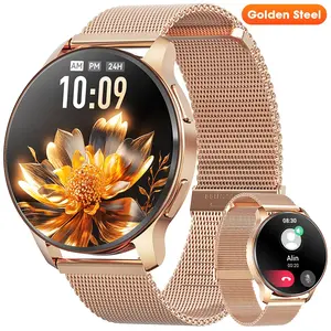 Women's Smartwatch, 1.32 Inch HD Touch Screen, Ai Voice Control, Waterproof Design, Call Function, Fitness Tracker, Sports Tracking Wristwatch, Android & iOS Compatible