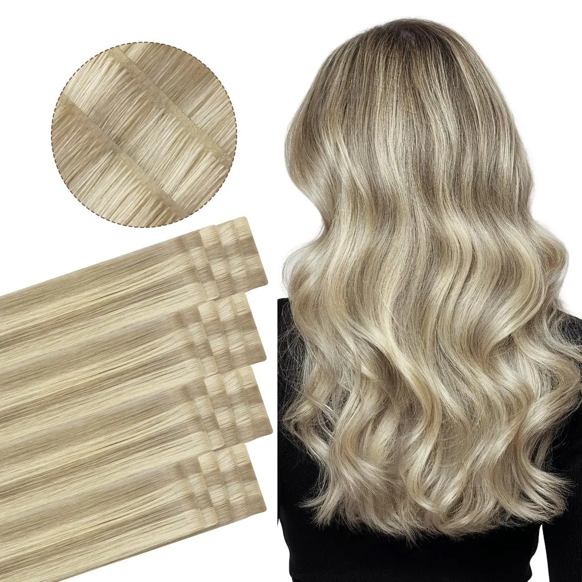 17A/60A-Ash Blonde Highlighted Platinum Blonde