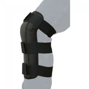 Tough-1 Black NEOPRENE SHIN GUARDS w/ Straps