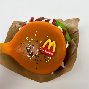 Super Jumbo Burger Food-Grade Silicone Squeeze Toy Handmade