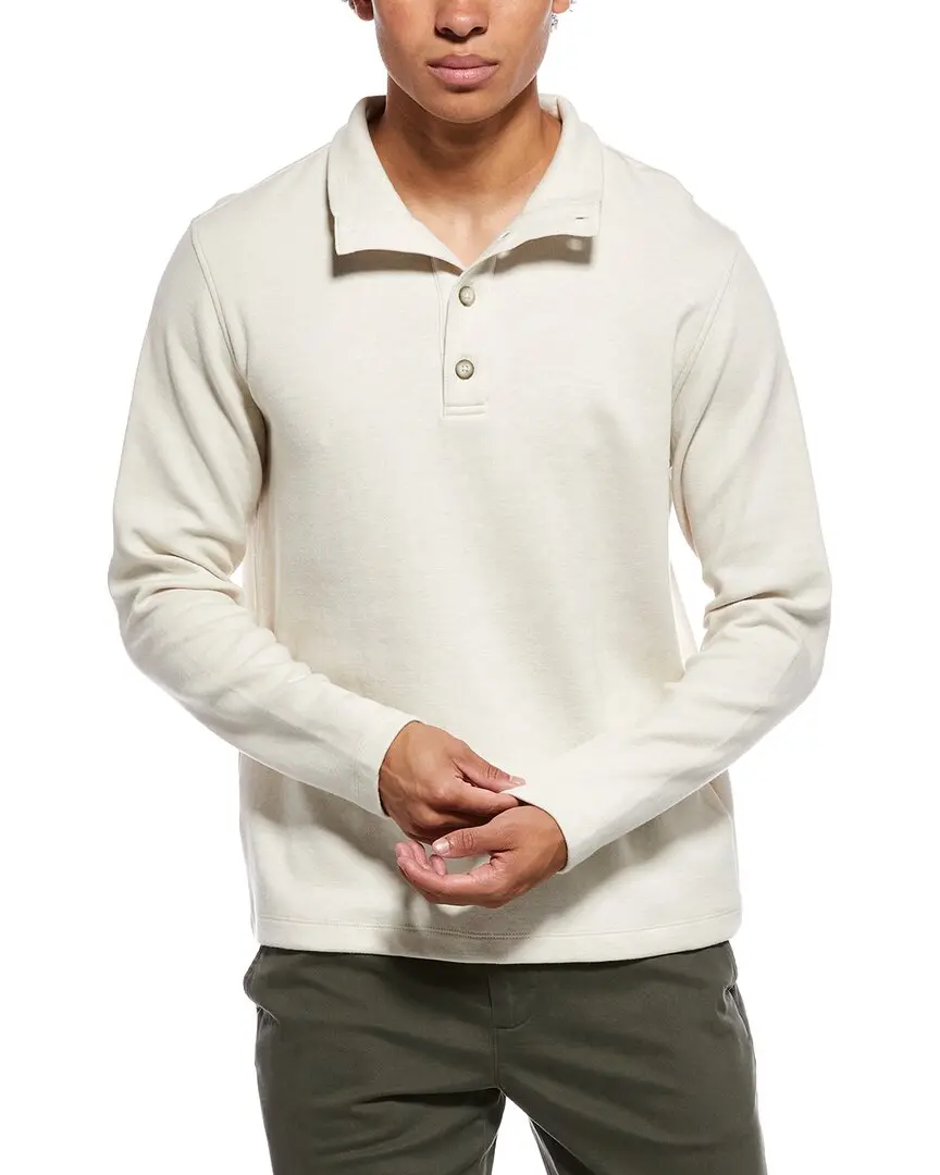 Vince Button Mock Neck Sweater