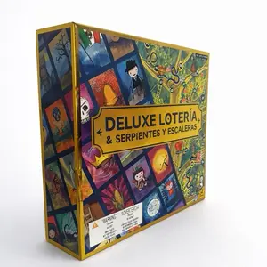 Deluxe Lotería & Serpientes y Escaleras Board Game for Family Fun and Strategy