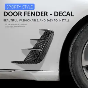Universal Car Door Wing Side Skirt Simulation Air Intake Decoration, Scratch-Resistant Adhesive Exterior Modification Accessory, Car Decorative Sticker