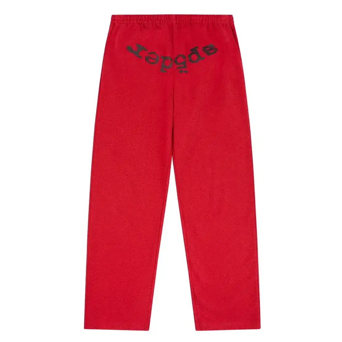 VVS Spider Graphic Sweatpants | Red Y2K Streetwear Joggers | Rhinestone-Inspired Graphic Casual Pants for Youth & Adults