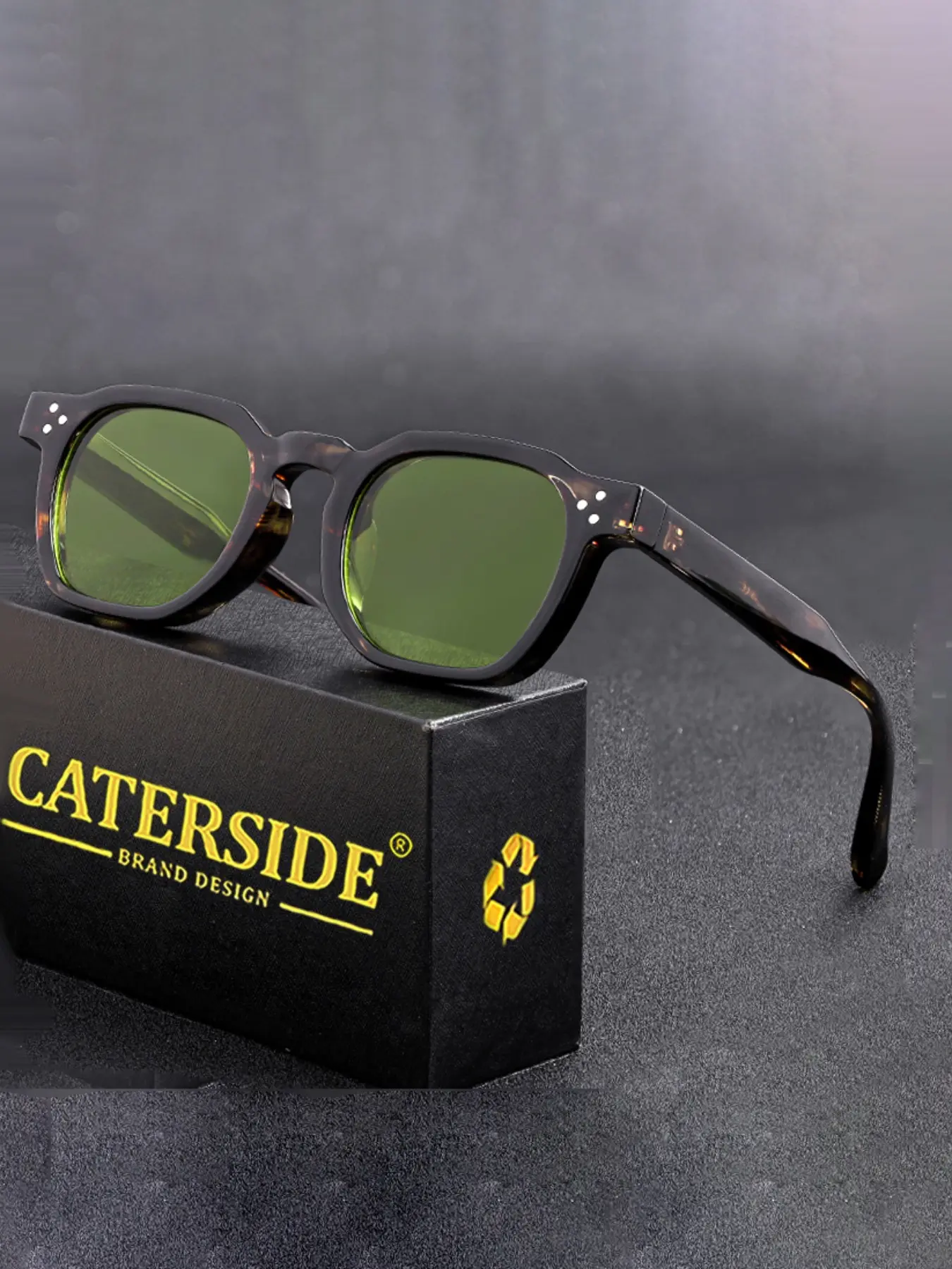 Unisex Vintage Tortoiseshell Sunglasses, Trendy Casual Sunglasses for Everyday Use, Fashion Accessories for Outdoor Activities