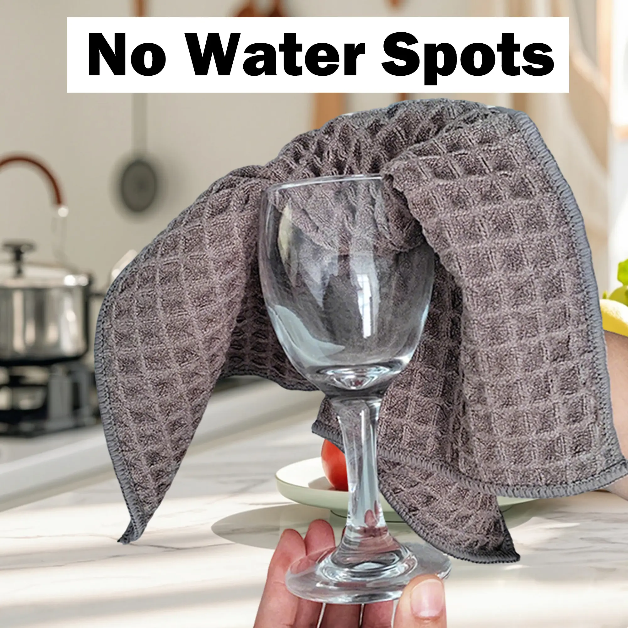 10-Count Premium Cotton Waffle Wash Cloth Set, Eco-Friendly Absorbent Multifunctional Face Towels with Rich Patterns, Random-Colored for Facial & Body, Kitchen Household Absorbant Clean Towels, Absorbant Clean Towel, Eco Friendly Towels