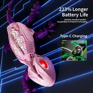 Kids Wall Climbing Toy Snake Remote Control, 2.4g Wireless, Colorful Lights, Eco-Friendly PP Material, Abs Remote, Aaa Batteries Needed