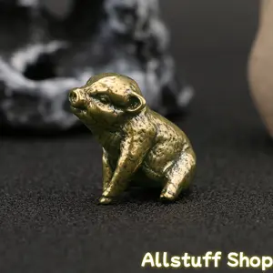 Collectible Figurines, Vintage-Style Pig Figurine - Vintage Zodiac Pig Decoration, Perfect for Personal Collection And Makes an Excellent Gift