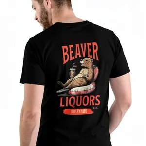 Beaver Liquors T Shirt, Unisex, Cotton