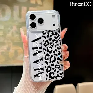 Magnetic Phone Case for iPhone11/12/13/14/15/16/17/promax/Air/Plus, Leopard print MAMA MagSafe Compatible,Aesthetic Pattern Design Lightweight,AntiScratch,and Trendy