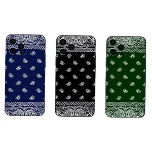 R-Royal B-Bandana Paisley Unique Artistic Phone Cases For iPhone 17 Promax Pro Air 16 Plus 15 14 13 12 11 Soft Silicone Black Shockproof Protective Cover Gift For Birthday Christmas