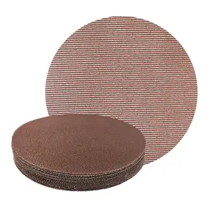 25 Pcs 9-Inch Mesh Sanding Discs, 60-180 Grit, Hook and Loop, Low-Dust Drywall Sandpaper for Electric Sanders, Pole Sanders & Dustless Drywall Sander with Vacuum