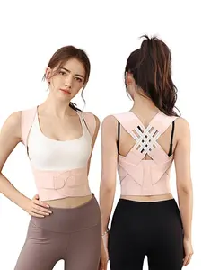 Unisex adjustable full-back support to reduce back pressure and keep the chest upright; a workout waist trainer.