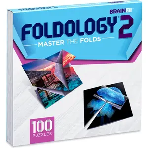 FOLDOLOGY 2 - Master The Folds (Expansion Pack). Puzzle Game for Tweens, Teens, and Adults. 100 Origami Brain Teasers. Ages 10+