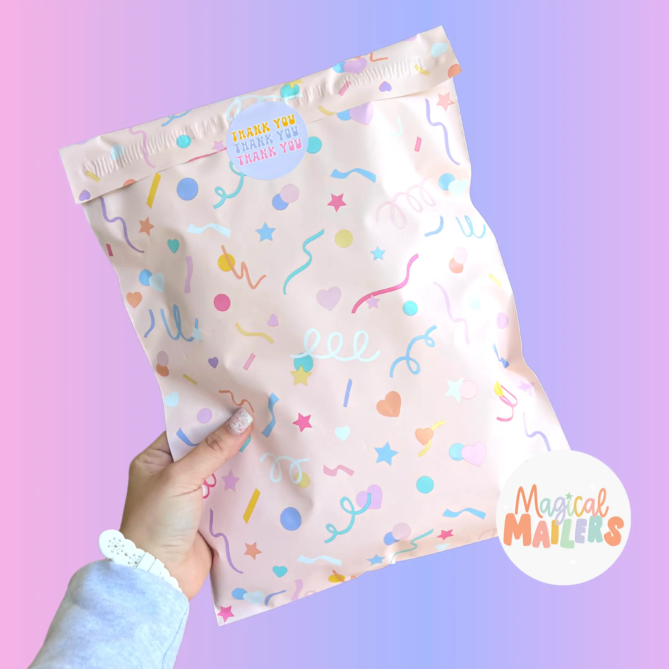 IMPERFECT Cue the Confetti Poly Mailer