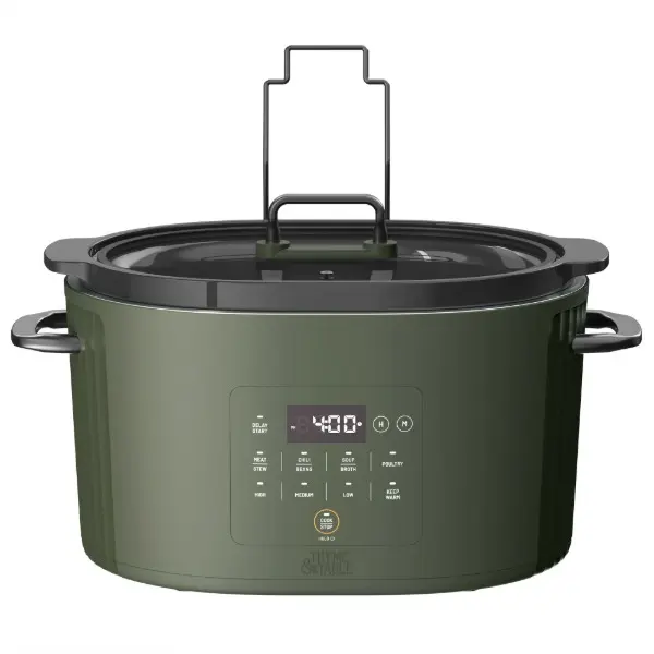 6-Qt Multi-Function Cooker, 8-in-1 Design, Adjustable Heat Settings, Programmable Timer, Keep Warm Function