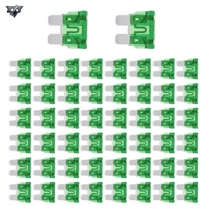 50 Pcs 30 AMP Standard Blade Automotive Fuses 32V 12V 24V Compatible ATO APR ATS Type Replacement Fuses For Car And Truck Vehicle Use