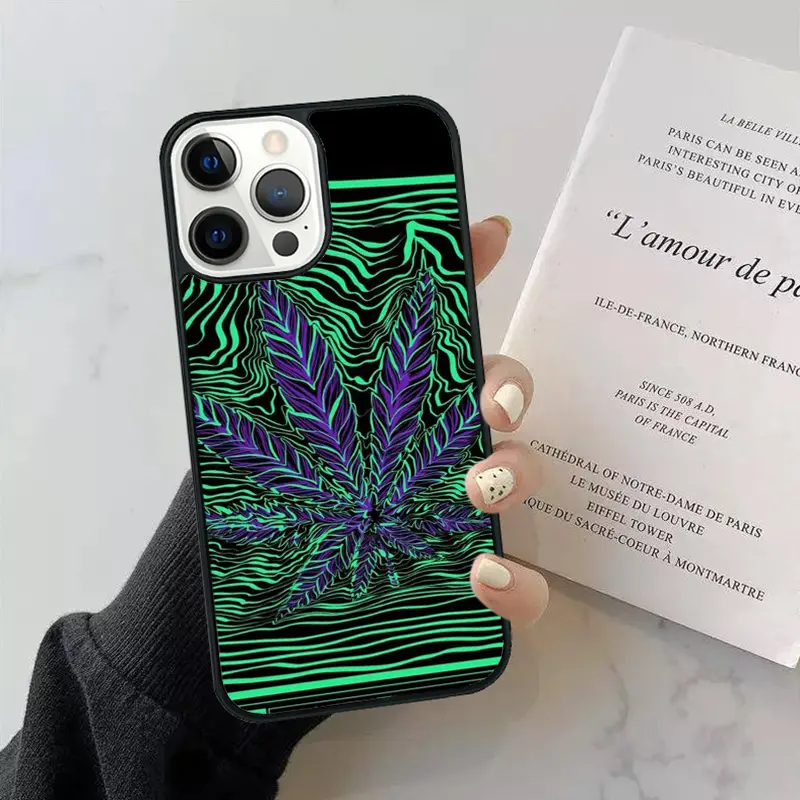 Leaf Weed 420 Smoking Phone Case Cover For iPhone 16 15 14 Plus 11 12 mini  13 Pro Max Apple X XR XS max - TikTok Shop