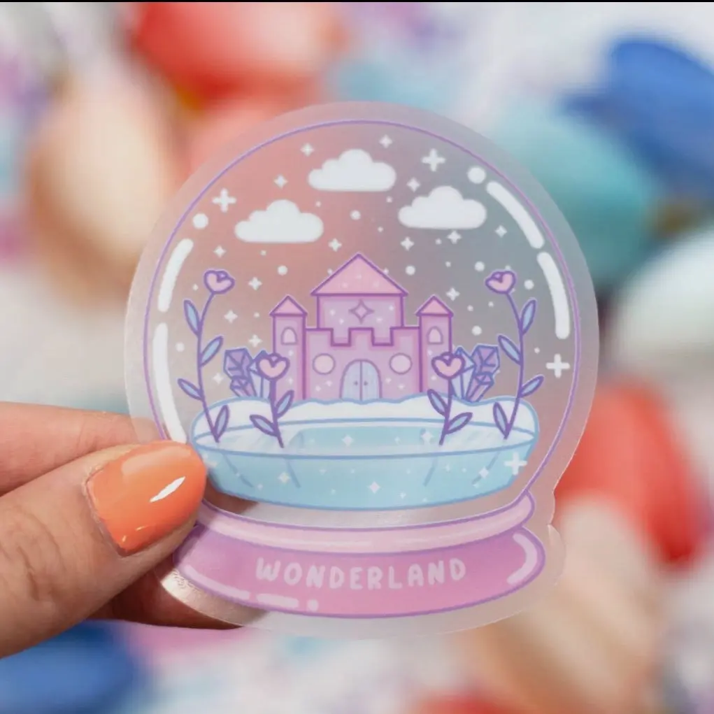 Snowglobe Clear Sticker Snowglobe Clear Sticker