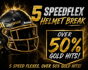 (5) BS Collectibles Speedflex Helmets! Over 50% Gold Bags! Pick Your Team