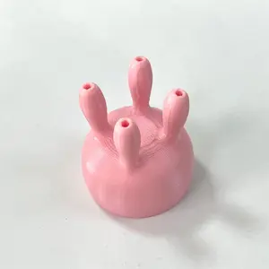 Funny Pouring Milk Bottle Cap - Pink, 3D Printed, Novelty Design, Fun Kitchen Accessory