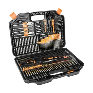 246-Pieces Drill Bits and Driver Set for Wood Metal Cement Drilling and Screw Driving, Full Combo Kit Assorted in Plastic Carrying Case, ET-DBA-246