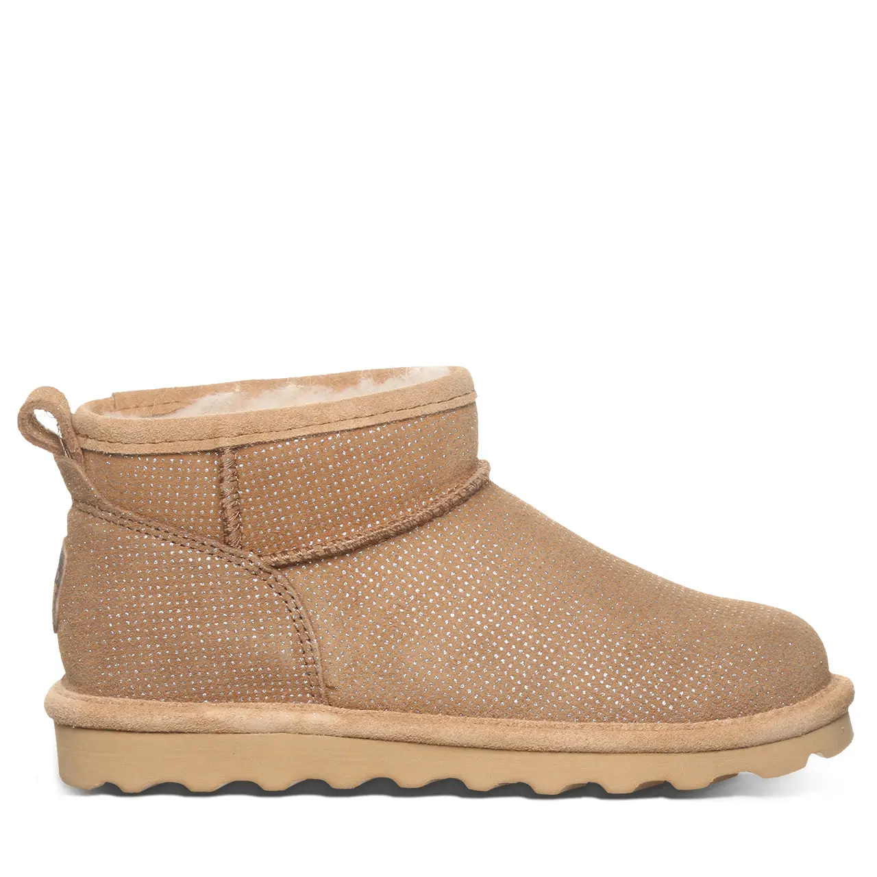 BEARPAW Shorty Exotic Women's Sparkling Mini Boots - Iced Coffee