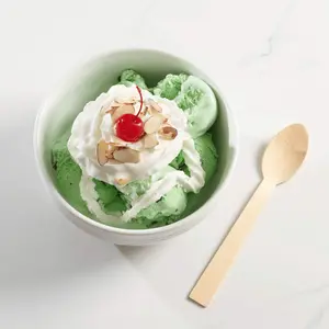 Compostable & Disposable Spoons | Unwrapped Bamboo Cutlery By HAY! Straws | 1500 Pack of wooden cutlery