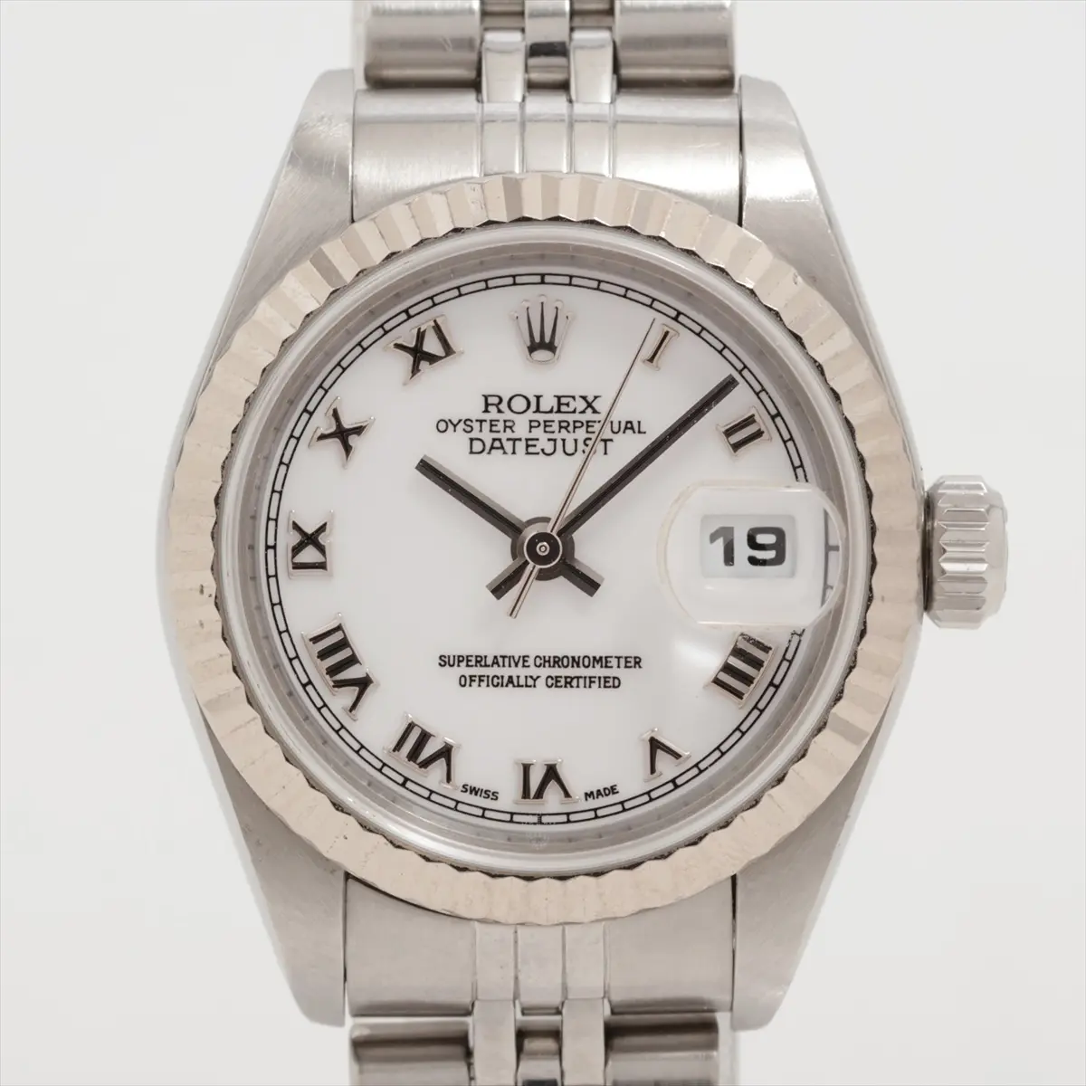 Rolex White Datejust Ladies 26mm 79174