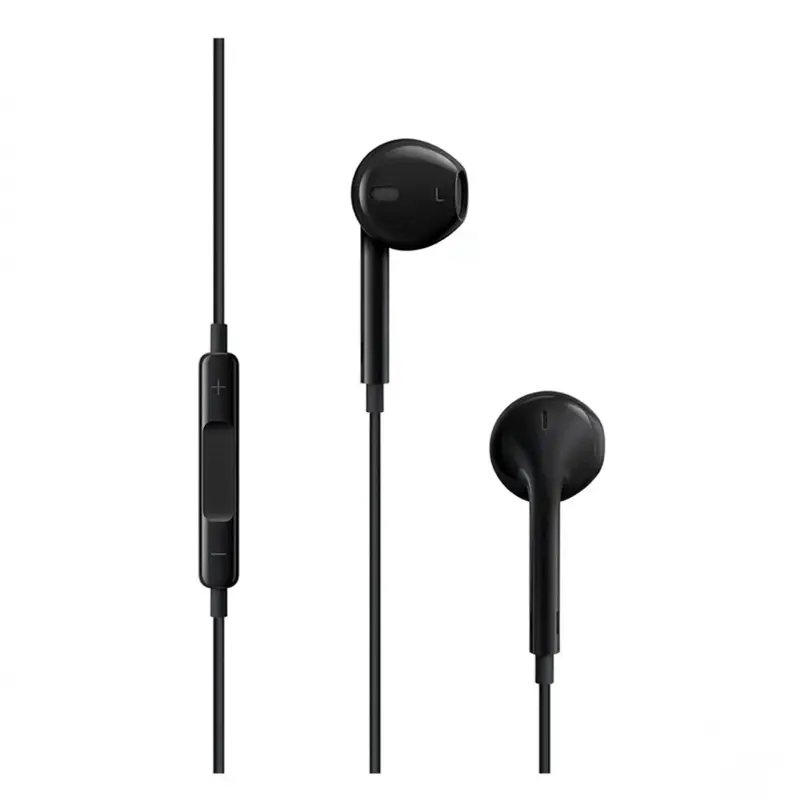 Type C Black Wired Stereo Earbuds for iPhone 17/17 Pro/16/15, Samsung S25/S24/S23, Pixel 10/9, OnePlus & USB-C Phones