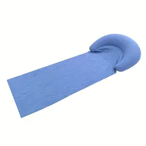 Outdoor Sand-Resistant Beach Mat with Inflatable Pillow, Lightweight Foldable Single Camping Pad, Moisture-Proof Picnic Mat, Seaside Sunbathing Lounger, Grass Park Relaxing Sleeping Pad