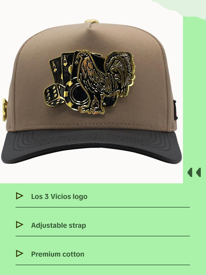 Ferreti Hats PREMIUM FT86 Los 3 Vicios Baseball Cap - Premium Quality