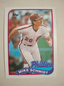 Mike Schmidt 1989 TOPPS Baseball Card - Vintage Collectible Sports Memorabilia