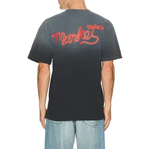 Market Lasso Lockup Tee in Pirate Black